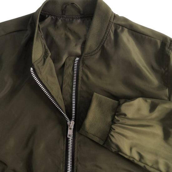 Custom High Quality Polyester Men′s Bomber Jacket