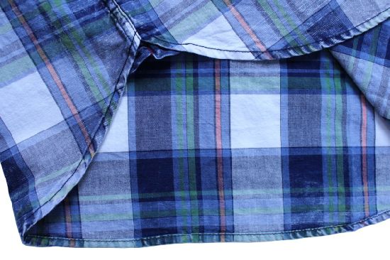 Men′s Outdoor Breathable Short-Sleeved Grid Shirt