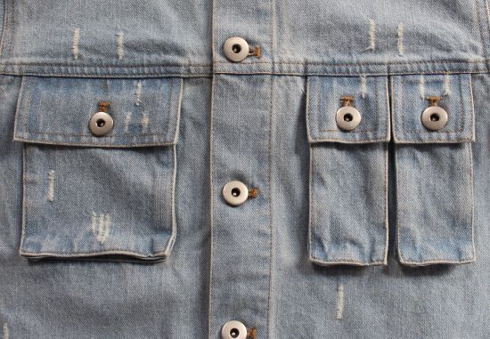 Delicate Design Hanging Pockets Jackets, Men′s Denim Jackets