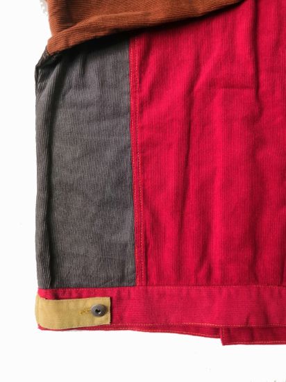 Brightly Colored Distinctive Style Patchwork Men′s Denim Jackets