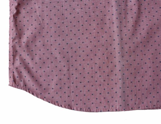 Factory Price Red Short Sleeve Shirt with Black Spots for Men