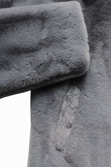 Pure Color Ladies Micro Suede Coat Winter Warm Outwear Coat