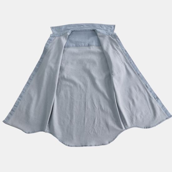 New Arrival Denim Short Sleeve Shirt for Man