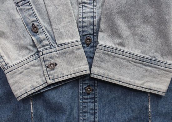 High-End Gradient Ramp Denim Jackets, Three Quarter Sleeve Jackets