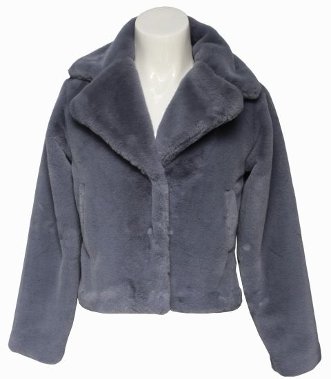 Ladies Micro Suede Coat Winter Warm Outwear Coat
