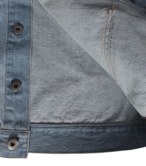 Men′s Light Blue Wash Denim Jackets, Delicate Design Hanging Pockets Jackets