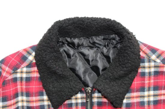 Women′s Plaid Jacket Winter Jacket Cotton Filled Jacket