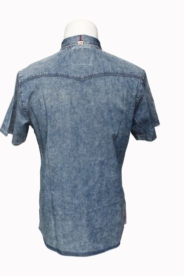 Daily Style Cotton Casual Plain Short Sleeve Shirt for Men