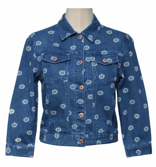 New Style Casual Cotton Denim Jackets for Girls Outwear Denim Jackets