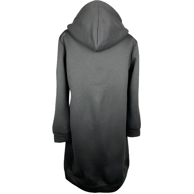 Plain black color warm fleece jacket