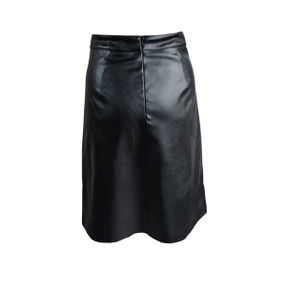 PU Skirt Black Color for Womens