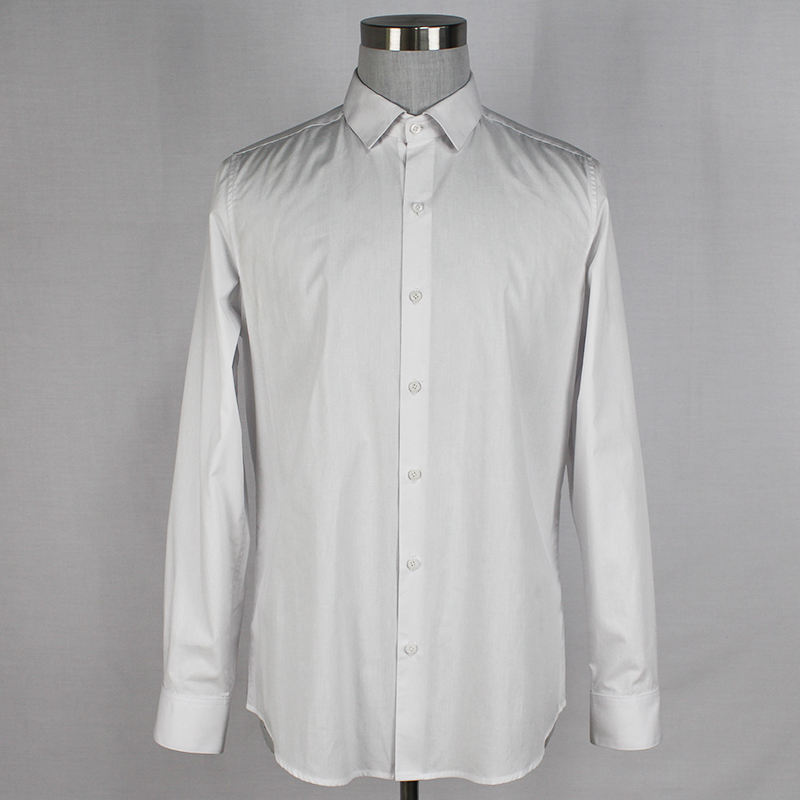Factory Price Wholesale White Color Men Shirts Cotton Long Sleeve Dress Shirt