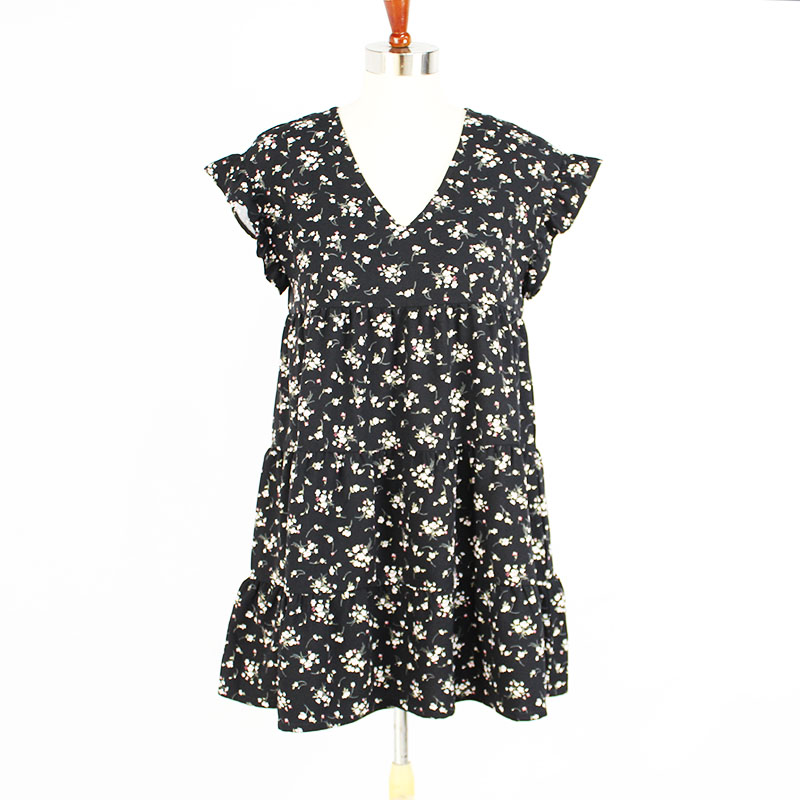 Girls Skirts Tiered Flounce Women Dress Flower Dress Clothing Skirt Ladies Dress