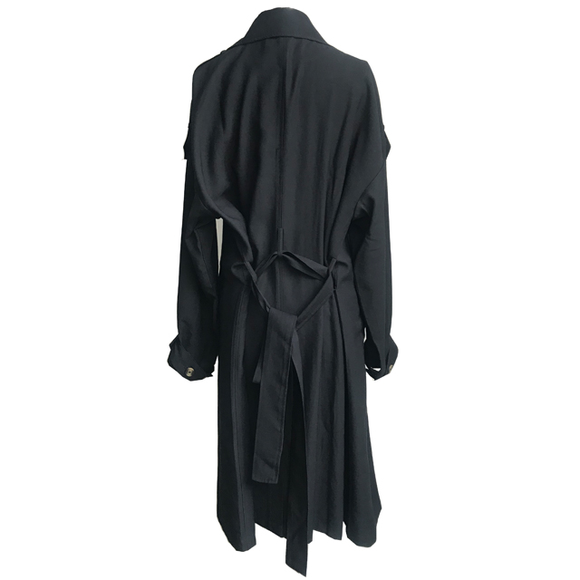 Fashion customized windbreaker jacket double-breasted trench coat ladies long dust women coat with belt