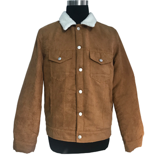 Simple outerwear/men's jacket/european style/winter jackets/faux suede biker jacket/man suede jacket