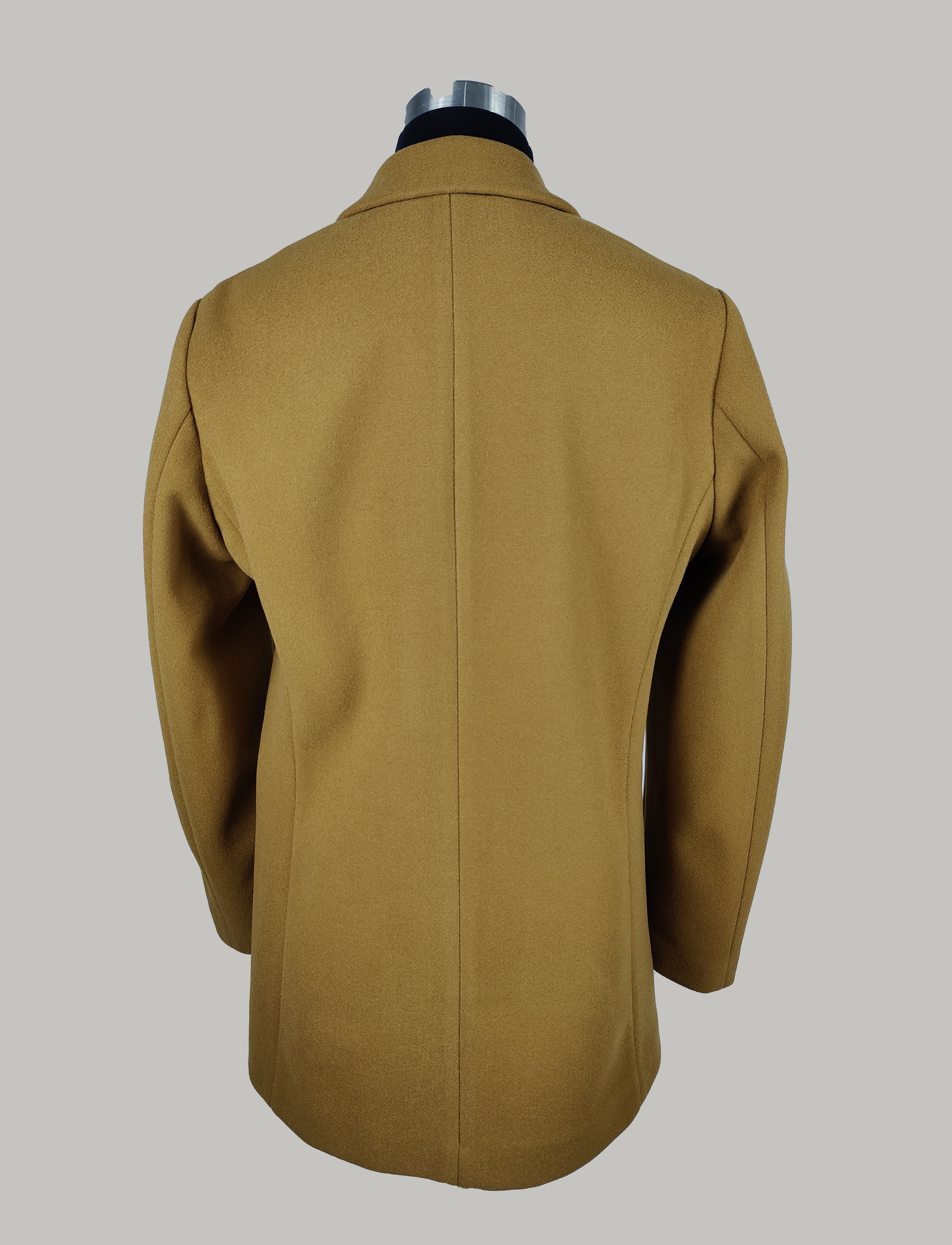 Fashion Mens Camel Color Melton Suit Jacket Men Coat Blazer