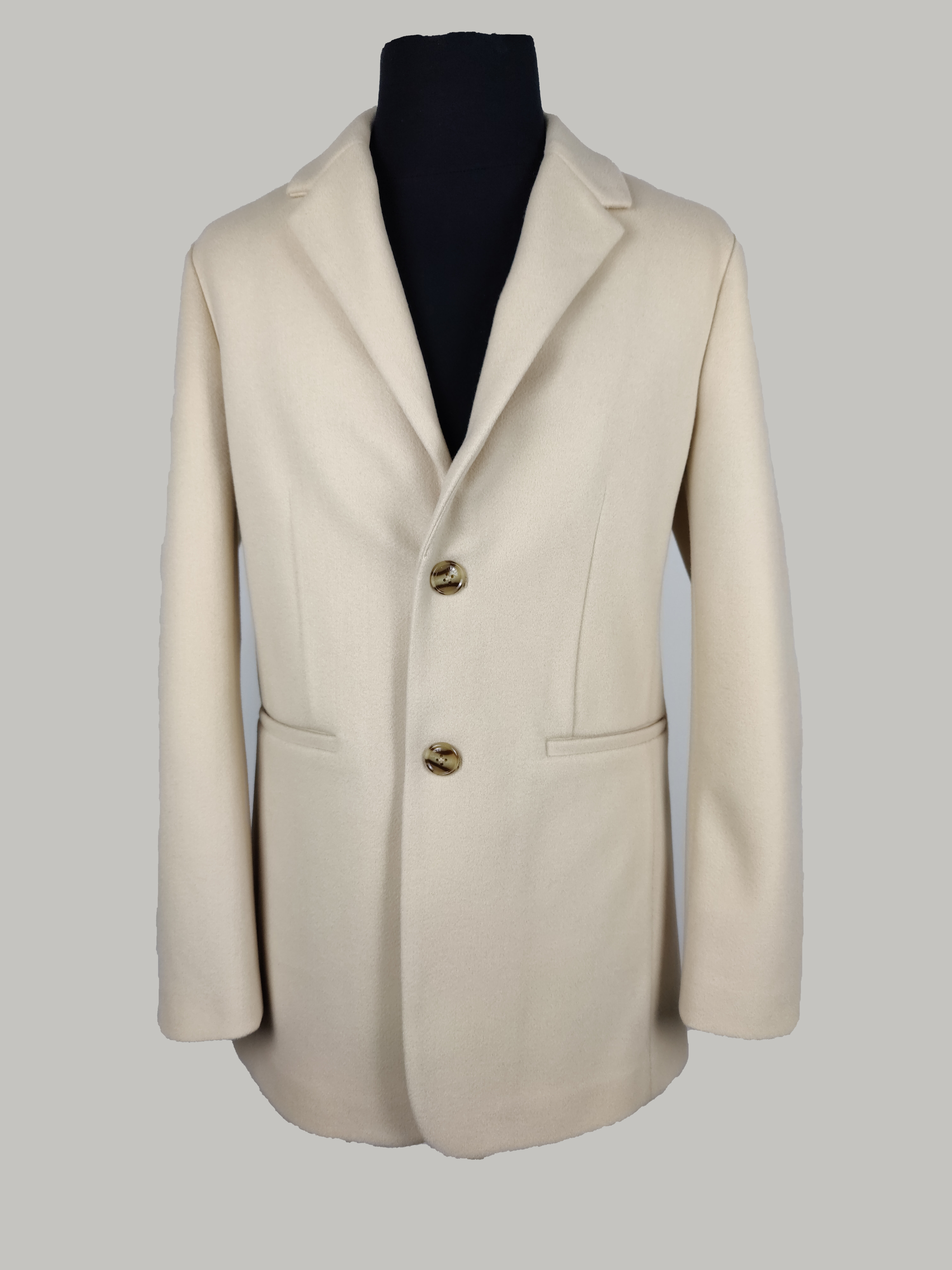 Fashion Slim Fit White Color Melton Men Apparel Jacket Coat Blazer